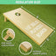 Set Cornhole madera 4x2ft con 8 bolsas lanzamiento