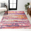 Alfombra moderna rosa/crema 8x10pulg sala dormitorio cocina