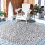 Alfombra lavable Courtyard 3ft cuadrada gris y negro patio