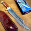Cuchillo Bowie 18" estilo cocodrilo cuero para hombres