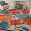 Alfombra multicolor 5x8ft dormitorio sala comedor