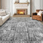 Alfombra vintage 3x5ft elegante plegable antideslizante
