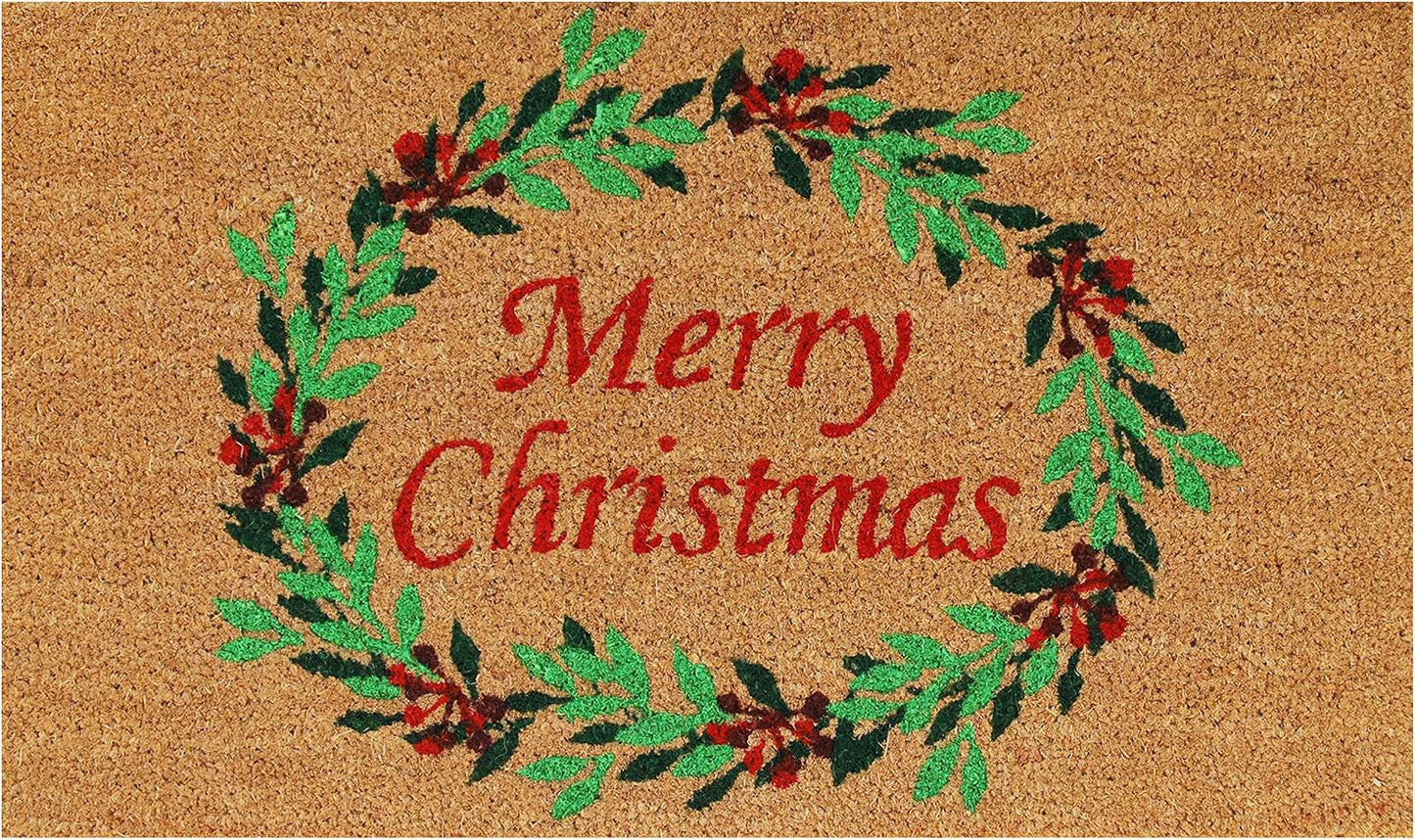 Felpudo Navidad 17x29" multicolor
