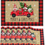 6 Manteles Navidad 12x18pulg Lino Copos Nieve Camión Gnomo