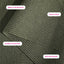 Alfombra lavable exterior trenzada 4ft2 verde reversible