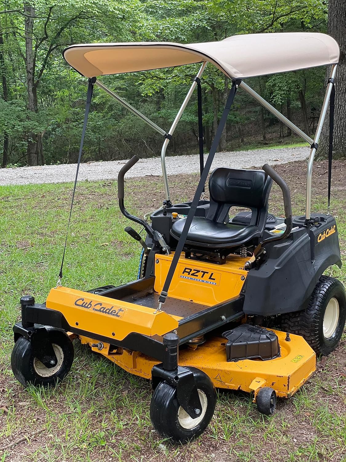Toldo paraguas para cortacésped giro cero John Deere Kubota