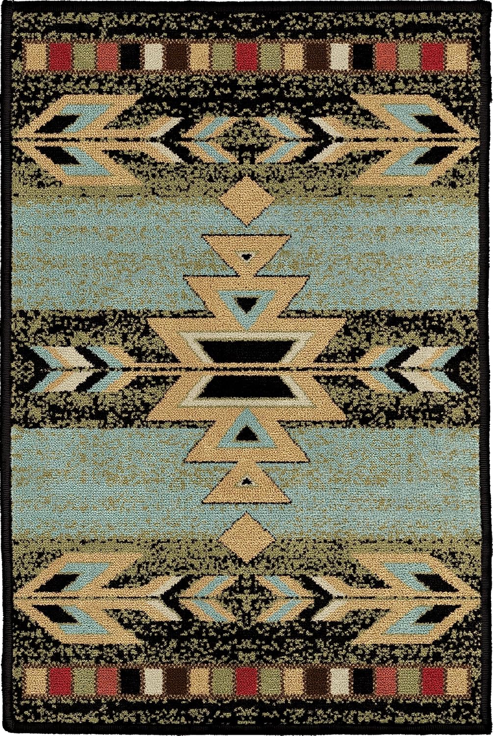 Alfombra área 2'3"x3'3" Ébano