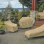 Cubierta sombrilla terrazo para muebles de patio