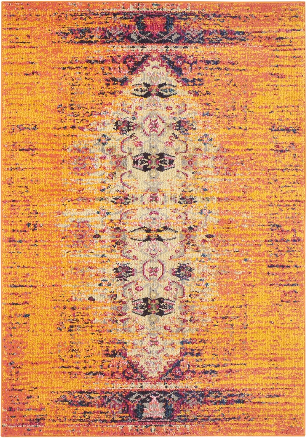 Tapete moderno abstracto estilo vintage gris naranja