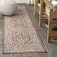 Alfombra pasillo 2x8 Medallion Weave rojo/gris pardo