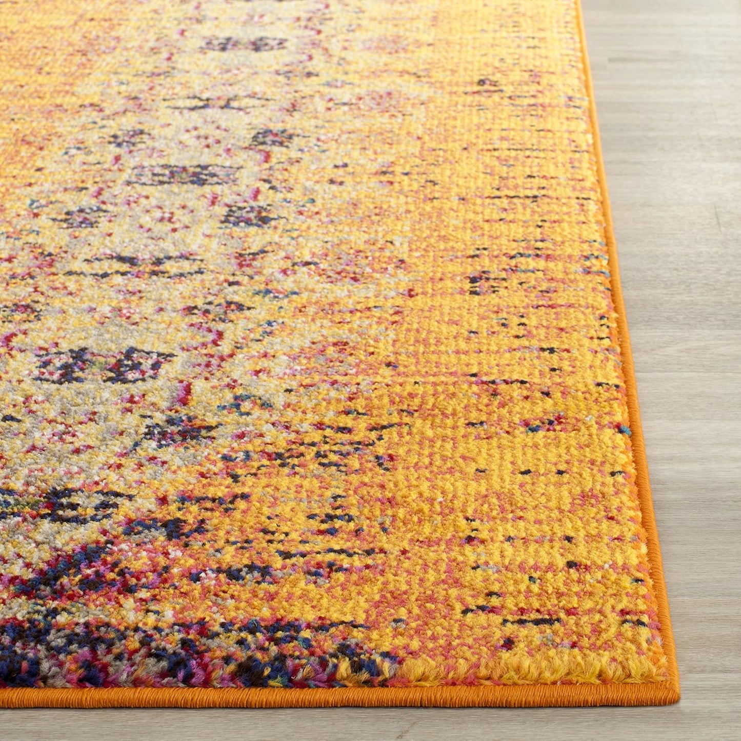 Tapete moderno abstracto estilo vintage gris naranja