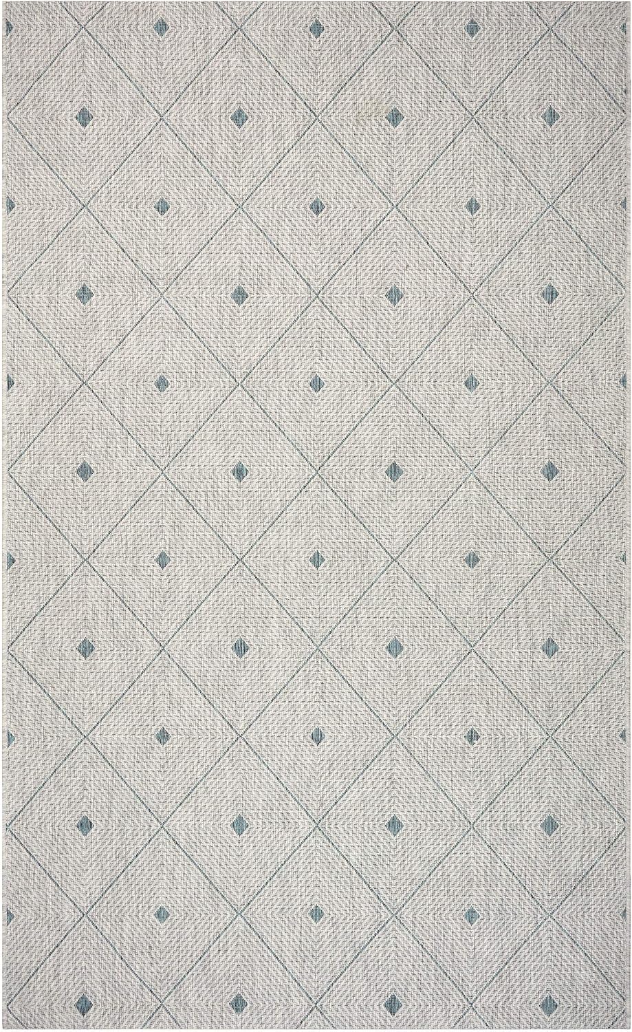 Alfombra geométrica moderna 2x3ft para hogar y exterior