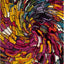 Alfombra decorativa 4x6ft multicolor diseño arco iris no