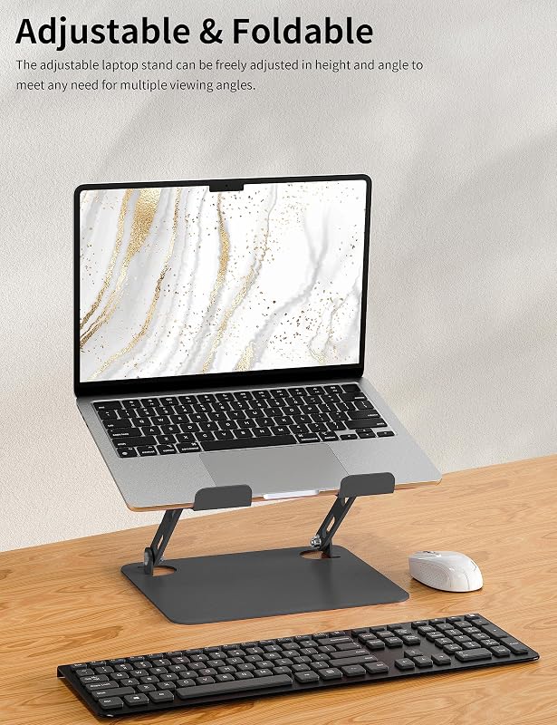 Soporte laptop ajustable ergonómico para pc 10-15.6pulg negro
