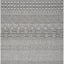 Alfombra lavable exterior 6'7x9'6 negro y gris