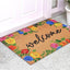 Felpudo bienvenida con rosas 24x36pulg