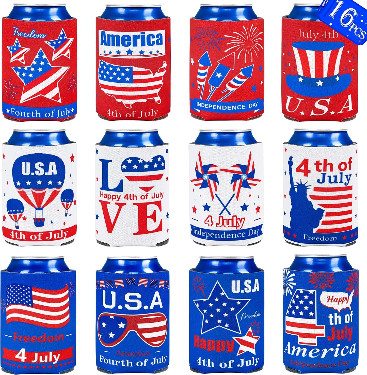 16 Fundas Decoración Día Independencia Patriótica