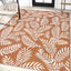 Alfombra nevis patio 5x8ft naranja/crema alta tráfico