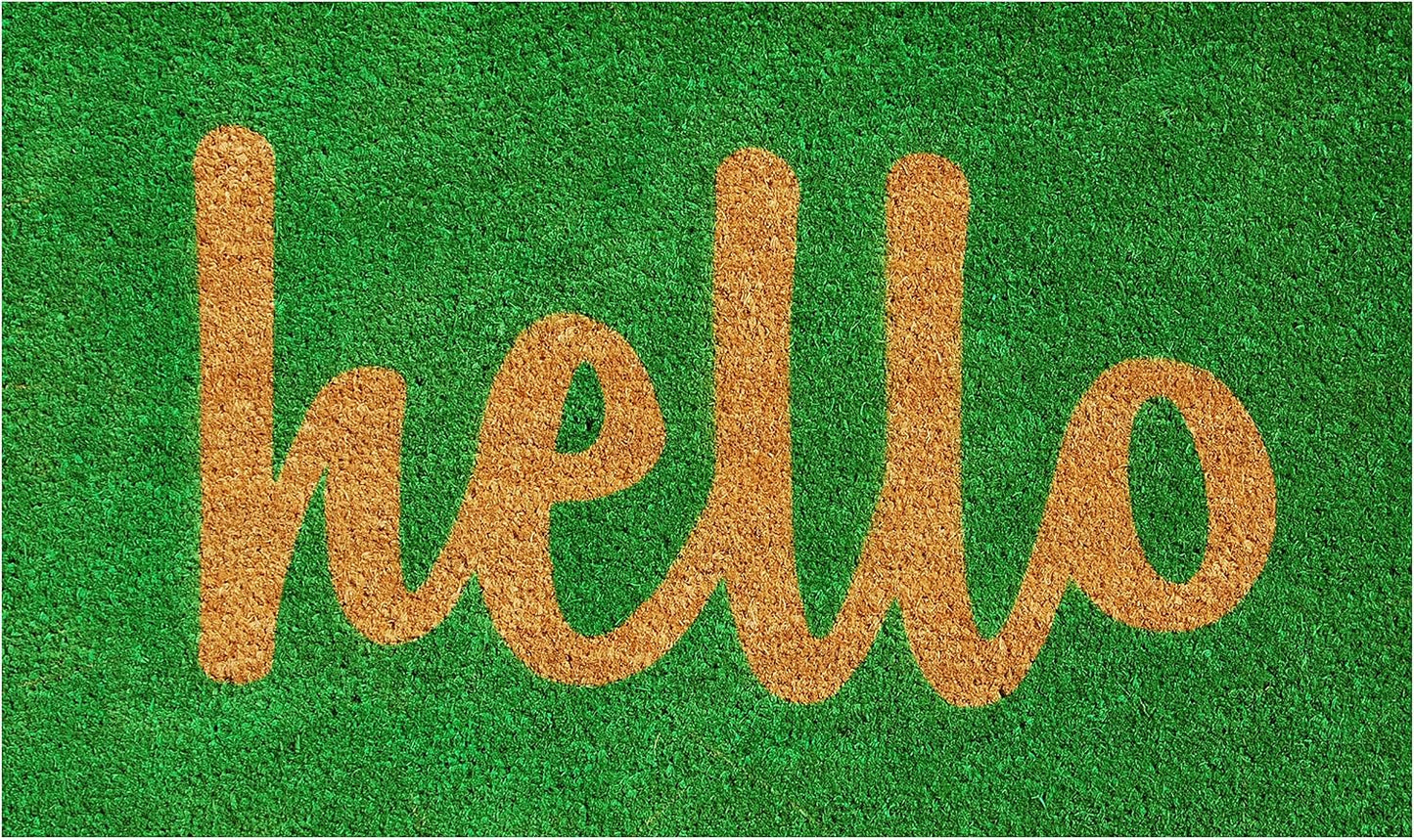 Felpudo Verde de 24x36" para Entrada de Casa