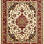 Alfombra 5x7ft Colección Kashan Color Marfil