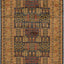 Alfombra área 10x14ft diseño oriental azul marino y natural
