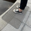 Tapete metal puerta entrada impermeable resistente 18.5x31