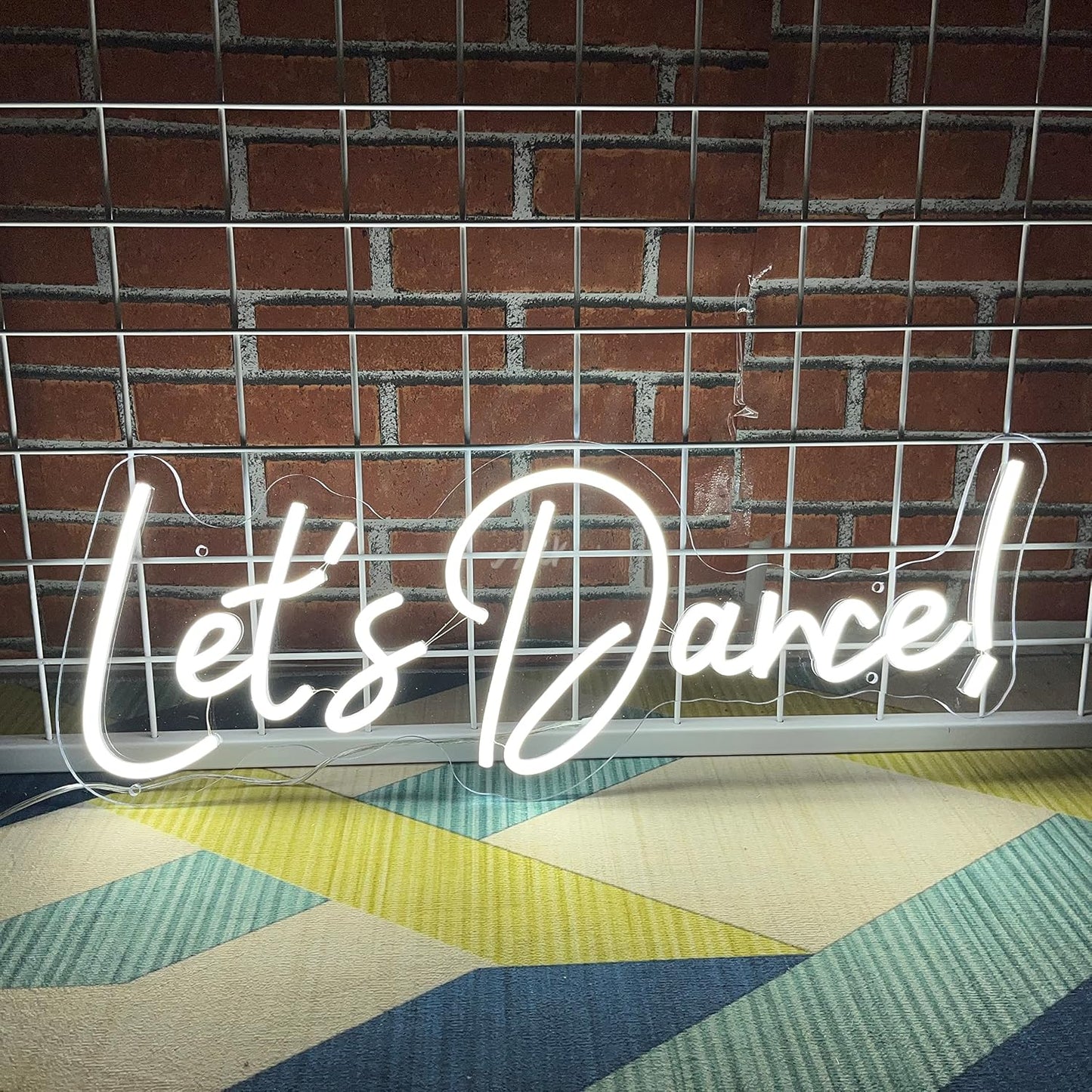 Letrero neón Lets Dance regulador 23.6x8.6pies decoración