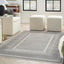 Alfombra plateada 5x7pies dormitorio sala comedor