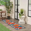 Alfombra dormitorio 2x6ft multicolor fácil de limpiar