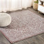 Tapete texturizado bohemio Malta 3ft cuadrado rojo/gris