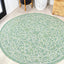 Alfombra redonda vintage filigrana 5ft para patio exterior