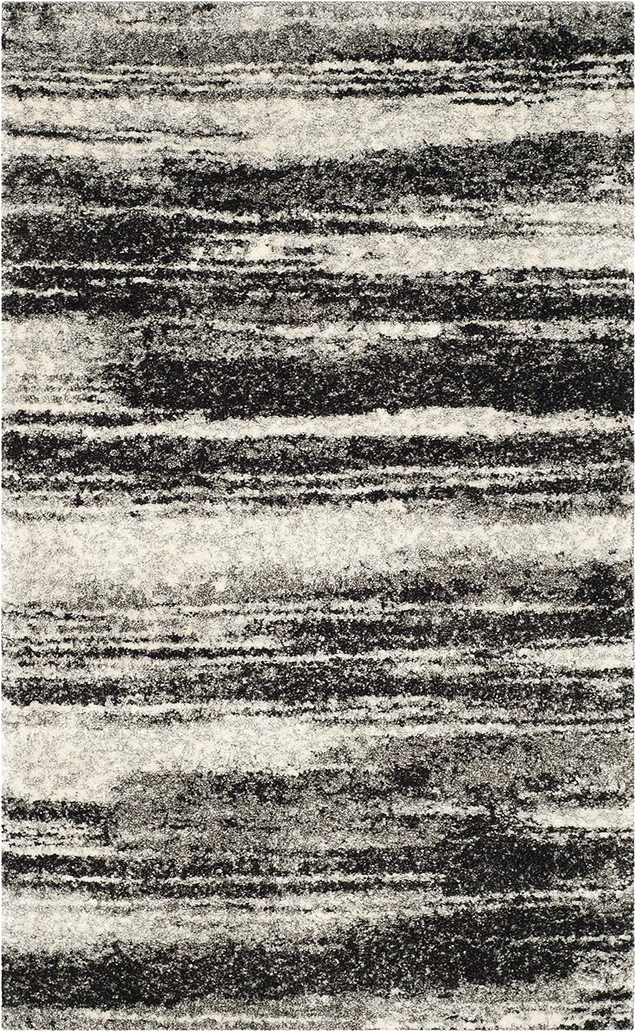 Alfombra decorativa 2'3x5' gris abstracto