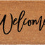 Felpudo 30x48pulg con texto Welcome en cursiva