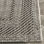 Alfombra decorativa impermeable 2x3ft7pulg beige/negro