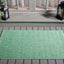 Alfombra Courtyard 2'7"x5' color verde azul impermeable