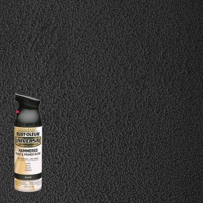 Pintura aerosol martillada universal 12oz negro pack 2