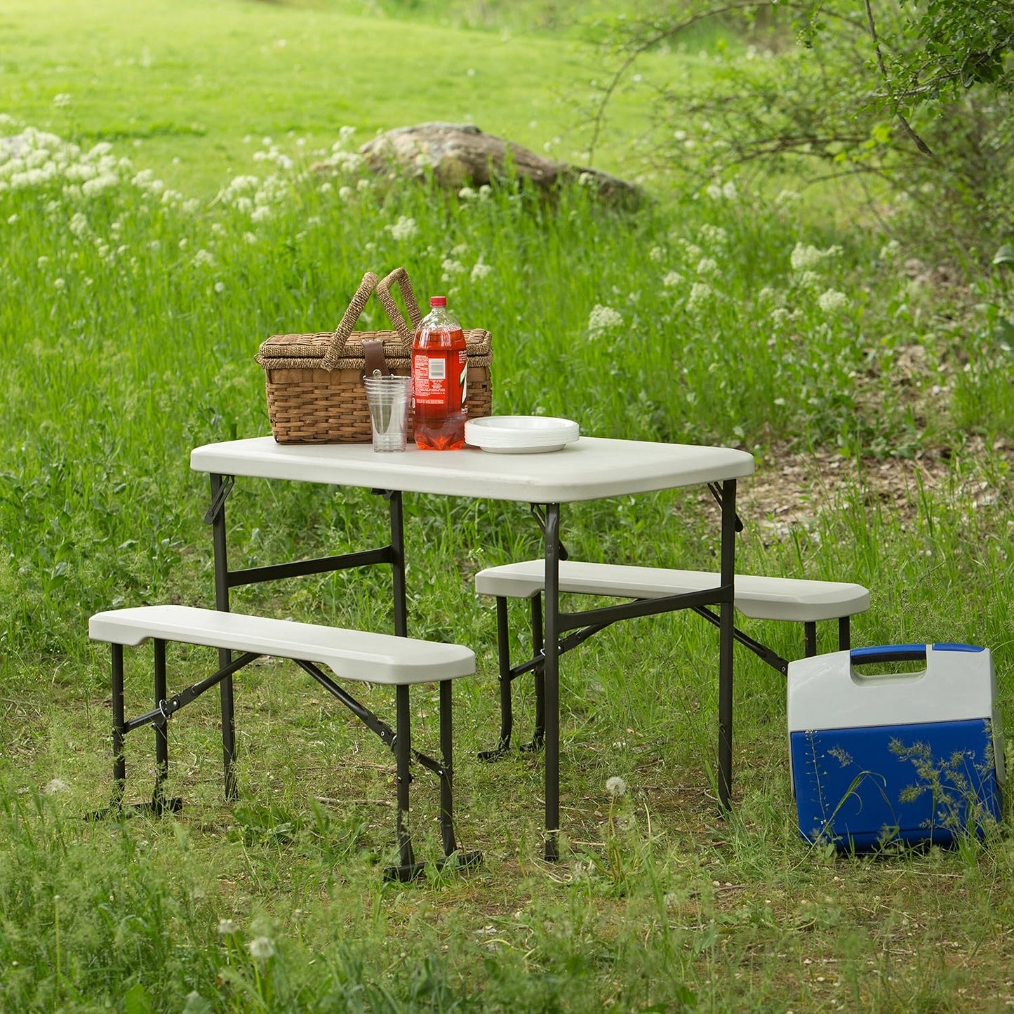 Set mesa y banco picnic plegable camping