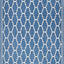 Alfombra lavable exterior 8x11pies azul y beige no pelusa