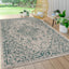 Alfombra bohemia 8x10ft gris/verde texturizado
