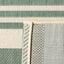 Alfombra exterior lavable 2.3x22ft beige y verde