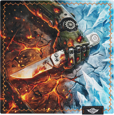 Pañuelo EDC doble capa para linterna y cuchillo Cráneo