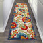 Tapete 2x6ft multicolor interior exterior fácil limpieza