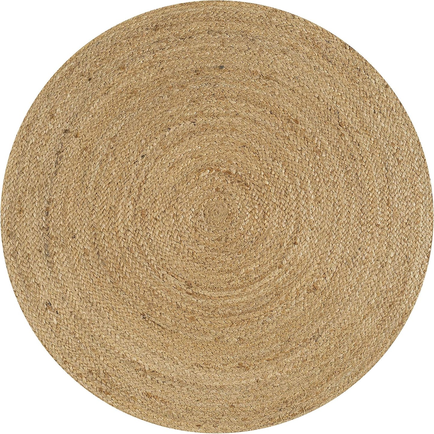 Alfombra yute trenzada 4ft geométrica sala cocina
