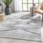 Alfombra tribal gris medallón diamante 2x7ft
