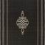 Alfombra decorativa impermeable 4x5ft7pulg color negro/crema