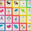 Alfombra aula niños diseño manzana arco iris 7x12ft