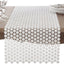 Camino mesa encaje calado 16x120pulg marfil