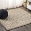 Alfombra cuadrada vintage 9x9ft beige/marrón patio