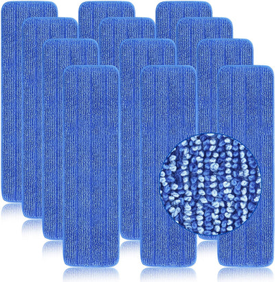 12 Pzas Almohadillas Microfibra Bona Reutilizables 15-18pulg