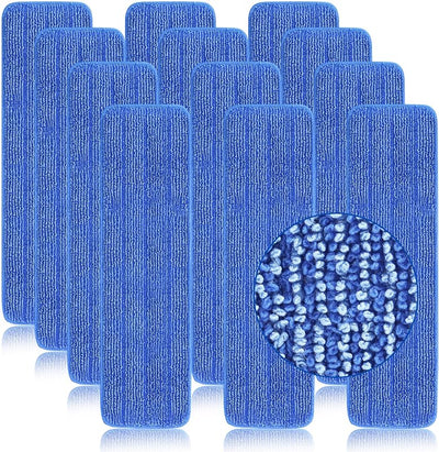 12 Pzas Almohadillas Microfibra Bona Reutilizables 15-18pulg